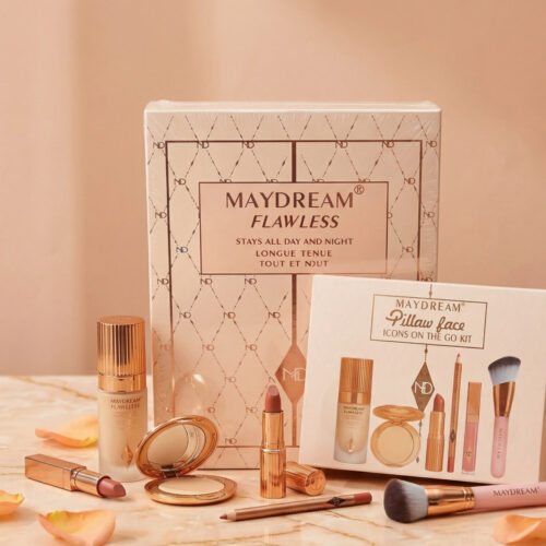 photo_2026-04-09_13-15-19 مجموعة المكياج ودفتر MAY DREAM FLAWLESS للايشادو والبلاشر والهايلايتر من MAY DREAM