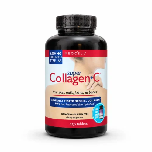 web (12) أقراص NeoCell Super Collagen + C – 250 قرص لدعم البشرة والشعر والمفاصل